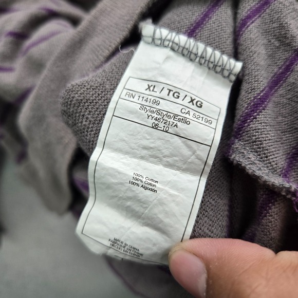 Roxy Women Top XL Gray Batwing 3/4 Sleeve Oversized Shirt Scoop Neck - Picture 9 of 9